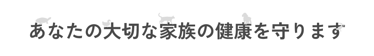 あなたの大切な家族の健康を守ります